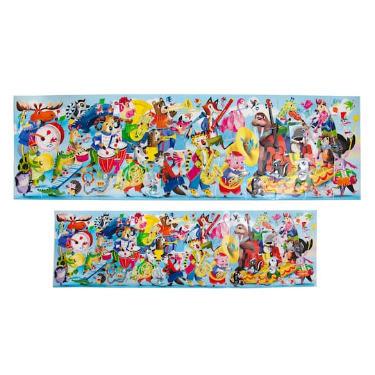 eeBoo Musical Parade 36 Piece Very Long Puzzle with Poster
